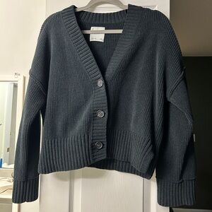 Abercrombie & Fitch Dark Gray Cardigan Sweater